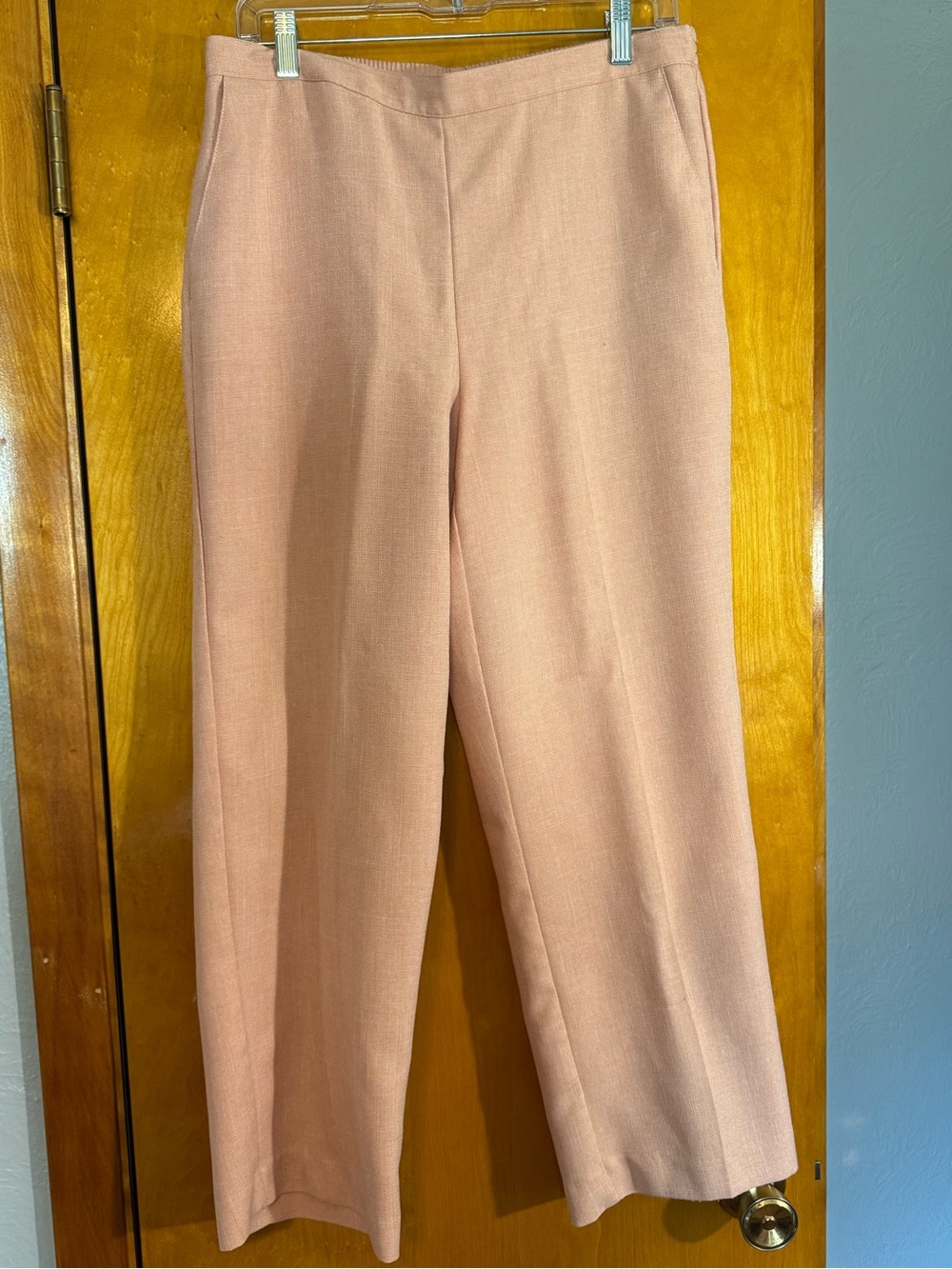 Alfred Dunner Blush Pink Straight Leg Pants